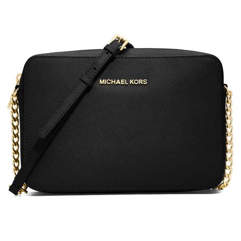 michael kors jet set leather large crossbody bag|Michael Kors studded crossbody bag.